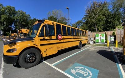 EV School Bus Demo Day at Beverly Middle School